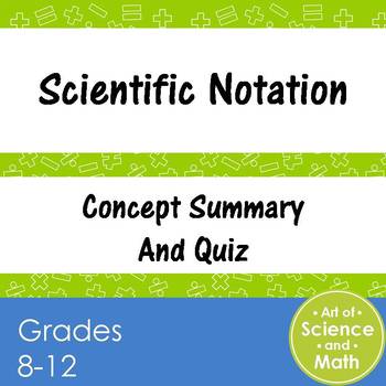 Preview of Scientific Notation - Distance Learning