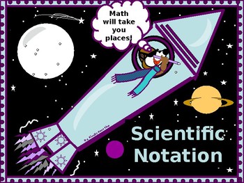 Preview of Algebra Power Point  Scientific Notation and Operations with Scientific Notation