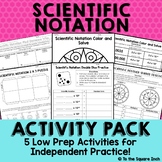 Scientific Notation Activities - Games, Puzzles, Spinners 