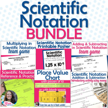 Preview of Scientific Notation Activities and Posters Bundle