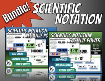 Preview of Scientific Notation BUNDLE  - Digital Assignments