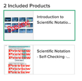 Scientific Notation Basics Bundle