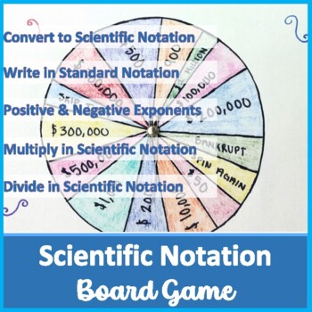 Preview of Scientific Notation Board Game - Project Based Learning (PBL) with Math