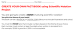 Scientific Notation - CREATE YOUR OWN FACT BOOK - Project 