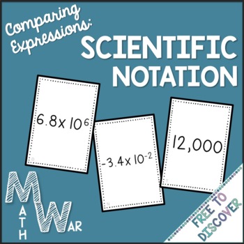 Preview of Scientific Notation Card Game