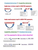 Scientific Notation Cheat Sheet