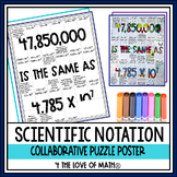 Scientific Notation Collaborative Puzzle Poster