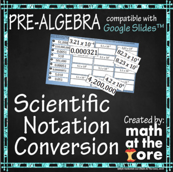 Preview of Scientific Notation Conversion for Google Slides™
