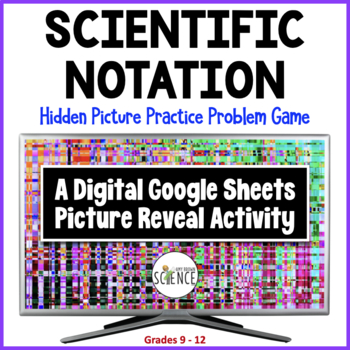 Preview of Scientific Notation Digital Hidden Picture Game