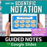 Scientific Notation Digital Notebook with Video Lessons