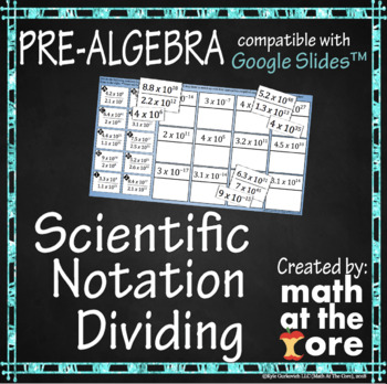 Preview of Scientific Notation - Dividing for Google Slides™