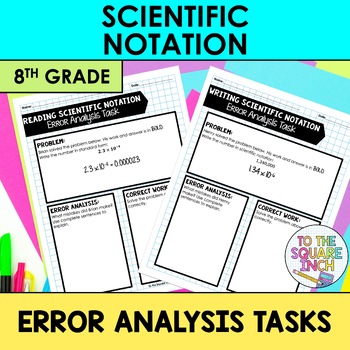 Preview of Scientific Notation Error Analysis