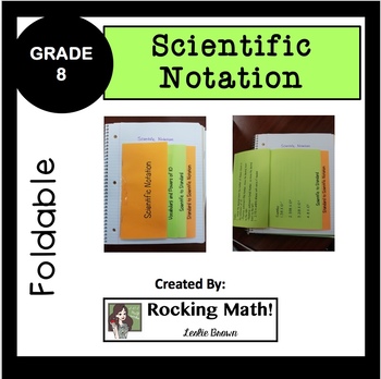 Preview of Scientific Notation Foldable