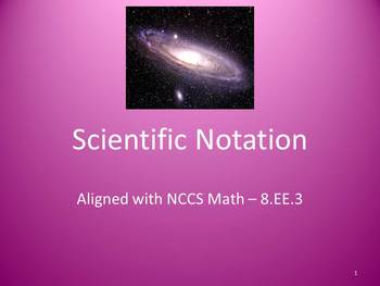 Preview of Scientific Notation Full Lesson Bundle - 8.EE.3