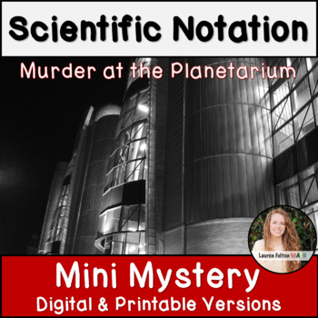 Preview of Scientific Notation Game | Mystery Activity