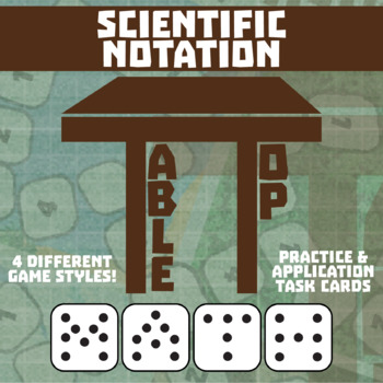 Preview of Scientific Notation Game - Small Group TableTop Practice Activity