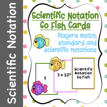 Preview of Scientific Notation Go Fish Game