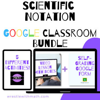 Preview of Scientific Notation Google Form Bundle – Perfect for Google Classroom!