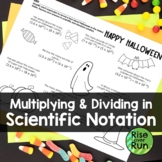 Scientific Notation Halloween Activity