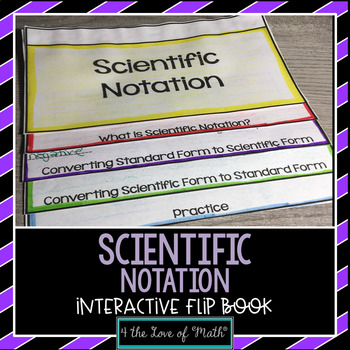 Preview of Scientific Notation Guided Notes - Interactive Flip Book
