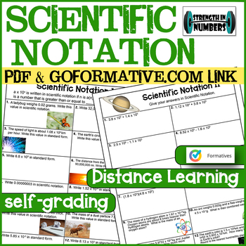 Preview of Scientific Notation Intro & Advanced Distance Learning PDF & GOFORMATIVE.COM