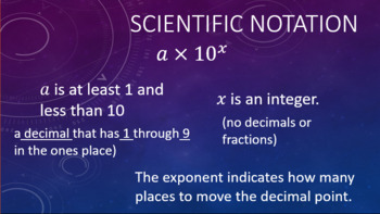 Preview of Scientific Notation Intro: Video with Notes -Distance Learning