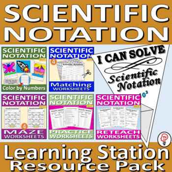Preview of Scientific Notation - Learning Stations BUNDLE