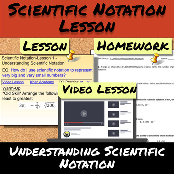 Preview of Scientific Notation-Lesson 1-Understanding Scientific Notation