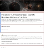 Scientific Notation LinkLesson® - Online Distance Blended 