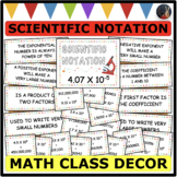 Scientific Notation MATH CLASSROOM DECOR BACK TO SCHOOL