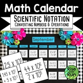 Scientific Notation Math Calendar