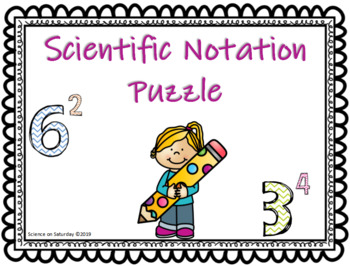Preview of Scientific Notation Math Puzzle