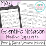 Scientific Notation Worksheet - Maze Activity