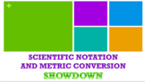 Scientific Notation, Metric Conversion REVIEW GAME for Physical Science