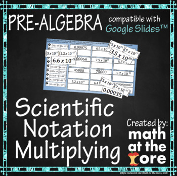 Preview of Scientific Notation - Multiplying for Google Slides™