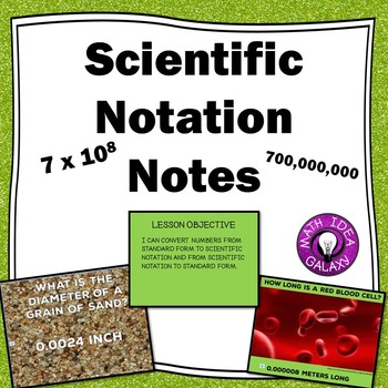 Preview of Scientific Notation Presentation (Lesson)