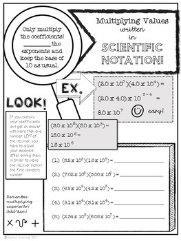 Scientific Notation Notes and Practice by Connie Jennings | TpT