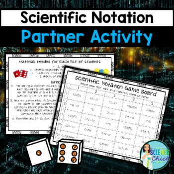 Preview of Scientific Notation Partner Activity