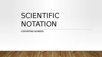 Preview of Scientific Notation PowerPoint