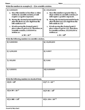 Practice With Scientific Notation Worksheet - Ivuyteq