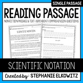 Scientific Notation Reading Passage | Printable & Digital