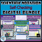 Scientific Notation Self-Checking Digital Activities Bundle