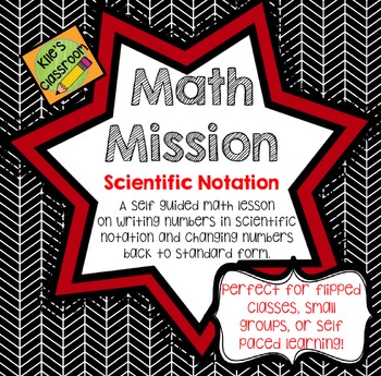 Preview of Scientific Notation - Self Guided Interactive  Math Mission #kilefree