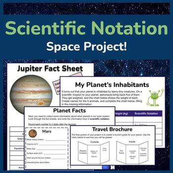 Preview of Scientific Notation Space Project
