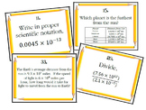 Scientific Notation Task Cards