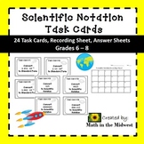 Scientific Notation Task Cards⭐Math Centers for Scientific
