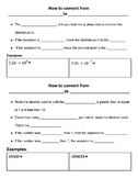 Scientific Notation and Standard Form Interactive Notebook