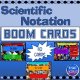 Scientific Notation with Positive Exponents Boom Cards