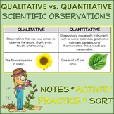 Scientific Observation: Qualitative vs Quantitative Intro,