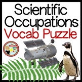 Scientific Occupations Vocabulary Puzzle Science Occupatio